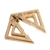 Затискачі для сосків з легкою підвіскою LOCKINK Adjustable Nipple Clamps with Light Pendant - Golden