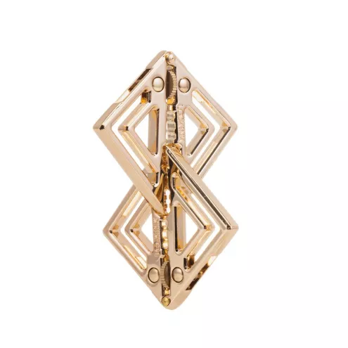 Затискачі для сосків з легкою підвіскою LOCKINK Adjustable Nipple Clamps with Light Pendant - Golden