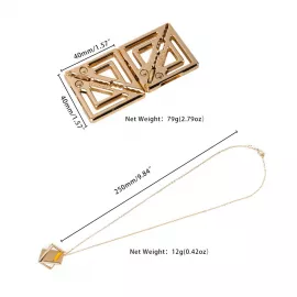 Затискачі для сосків з легкою підвіскою LOCKINK Adjustable Nipple Clamps with Light Pendant - Golden - 4