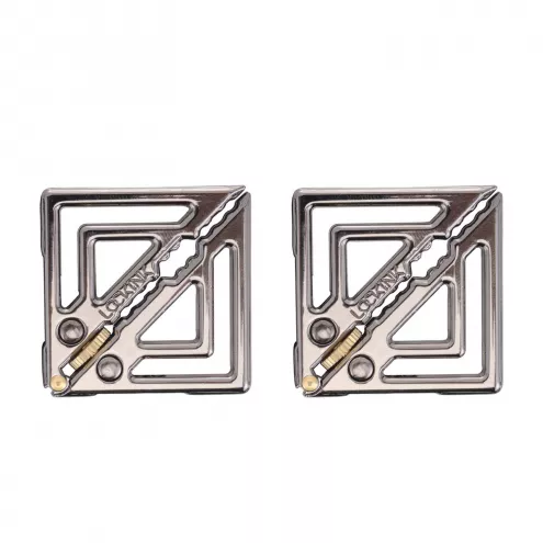Затискачі для сосків з легкою підвіскою LOCKINK Adjustable Nipple Clamps with Light Pendant - Grey