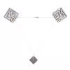 Затискачі для сосків з легкою підвіскою LOCKINK Adjustable Nipple Clamps with Light Pendant - Grey