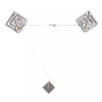 Затискачі для сосків з легкою підвіскою LOCKINK Adjustable Nipple Clamps with Light Pendant - Grey