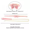 Поводок LOCKINK SEVANDA Love Heart Butterfly Leather Collar Set - Pink