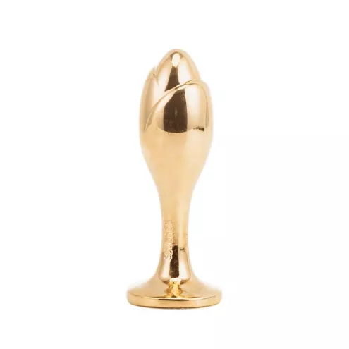Металева анальна пробка Лисий хвіст LOCKINK SEVANDA White Fox-Tail Anal Rose-shape Plug