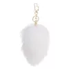Металева анальна пробка Кролячий хвіст LOCKINK SEVANDA White Bunny-Tail Anal Rose-shape Plug