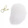 Металева анальна пробка Кролячий хвіст LOCKINK SEVANDA White Bunny-Tail
