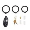Клітка для пеніса LOCKINK SEVANDA Plastic Penis Chastity Cage - Black