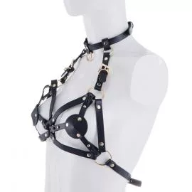 Портупея на грудь LOCKINK SEVANDA Queen Chest Harness with Removable Bra - 5