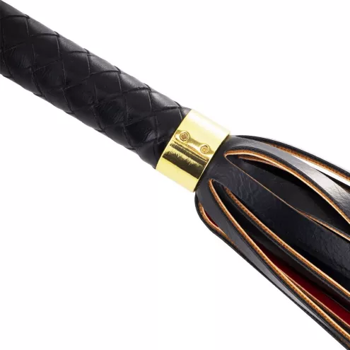 Флоггер LOCKINK SEVANDA Red & Black Braided Tail Flogger