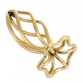 Анальная пробка LOCKINK SEVANDA Hollow Spiral Golden Metal Anal Plug - M size - 3