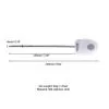 Уретральный зонд LOCKINK SEVANDA Vibrating & E-stim Metal Urethral Sounding - White