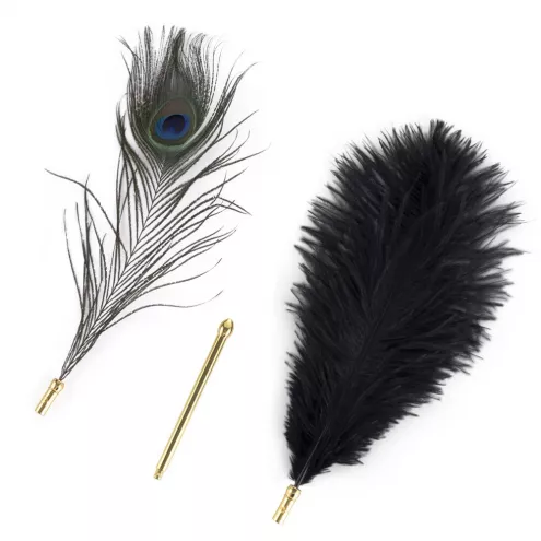 Щекоталка LOCKINK SEVANDA Natural Peacock Flirting Feather Tickler