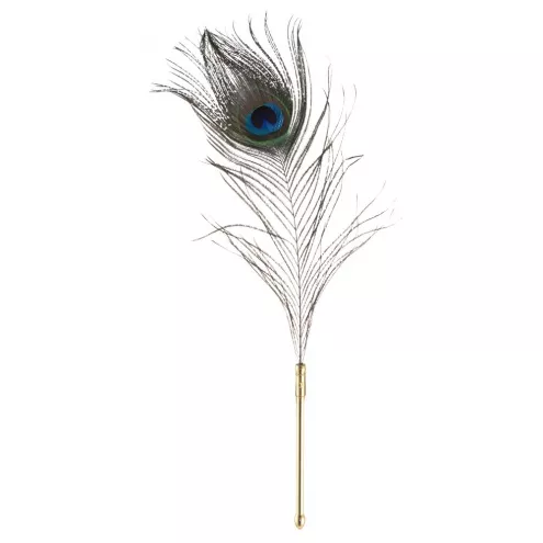 Щекоталка LOCKINK SEVANDA Natural Peacock Flirting Feather Tickler