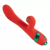 Вібратор-кролик із флогером LOCKINK SEVANDA Whip Vibrating Massage Wand - Red & Green