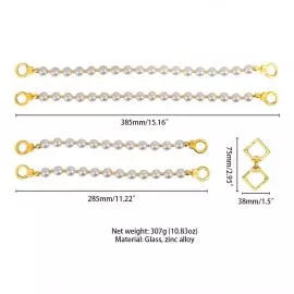 Перлинні наручники та поножі LOCKINK Pearl Handcuffs & Anklecuffs - 21