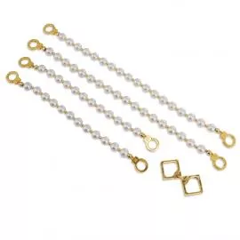 Перлинні наручники та поножі LOCKINK Pearl Handcuffs & Anklecuffs - 2