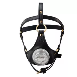 Маска-збруя для орального сексу LOCKINK SEVANDA Blowjob Head Harness - 1