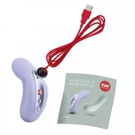 Накладной вибратор Fun Factory LAYA III soft violet, эффект постукивания пальцем - 5