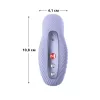 Накладной вибратор Fun Factory LAYA III soft violet, эффект постукивания пальцем