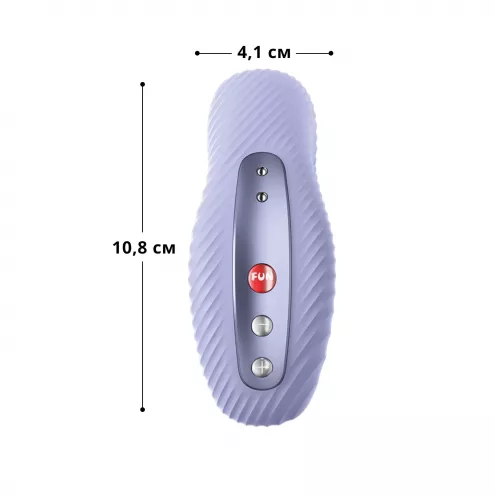 Накладной вибратор Fun Factory LAYA III soft violet, эффект постукивания пальцем