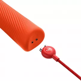 Вибромассажер Fun Factory VIM Vibrating Wand sunrise orange, супермощный и легкий, до 6 часов работы - 7