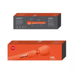 Вибромассажер Fun Factory VIM Vibrating Wand sunrise orange, супермощный и легкий, до 6 часов работы - 5