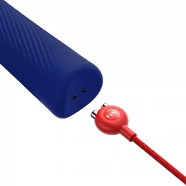 Вибромассажер Fun Factory VIM Vibrating Wand midnight blue, супермощный и легкий, до 6 часов работы - 7