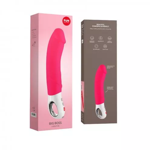 Вібратор для точки G Fun Factory BIG BOSS pink, дуже потужний