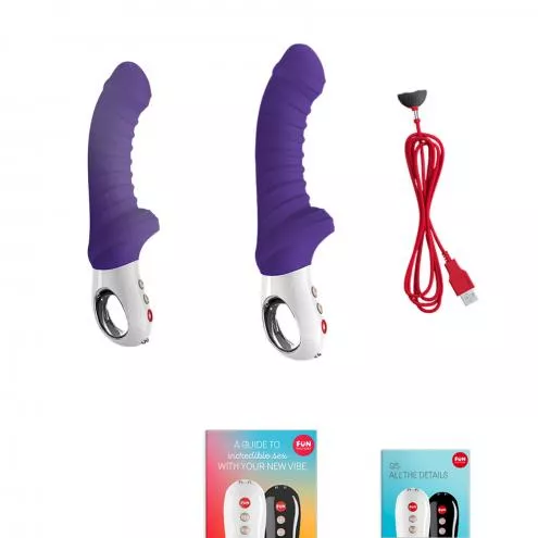 Вибратор для точки G Fun Factory TIGER violet, ребристый
