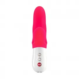 Вібратор-кролик Fun Factory MISS BI pink/white, 2 незалежні мотори, діаметр 4,2 см - 2