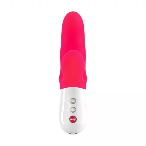 Вібратор-кролик Fun Factory MISS BI pink/white, 2 незалежні мотори, діаметр 4,2 см