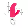 Вібратор-кролик Fun Factory MISS BI pink/white, 2 незалежні мотори, діаметр 4,2 см