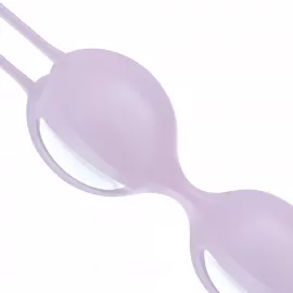 Вагинальные шарики Fun Factory SMARTBALLS DUO, сиренево-белые, 2 шт - 6