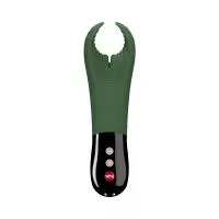 Вібратор для пеніса Fun Factory MANTA moss green/black, підходить для парних ігор