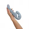 Безремневой страпон с вибрацией Fun Factory SHARE VIBE PRO cool grey, регулируемый