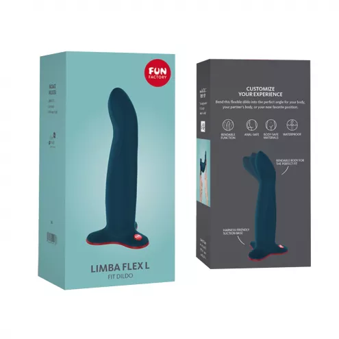 Фалоімітатор Fun Factory LIMBA FLEX L, колір морської хвилі
