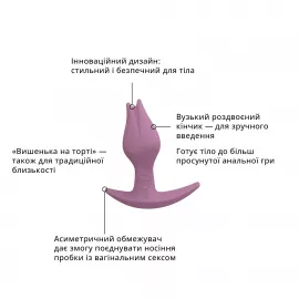Анальна пробка Fun Factory BOOTIE FEM, у вигляді бутону, тонкий обмежувач - 4