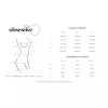Сорочка бебі-дол Obsessive Blomentis babydoll thong, XL/2XL, мереживний ліф, стрінги в комплекті