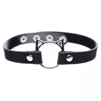 Чокер Master Series Kinky Kitty Ring Slim Choker - Black