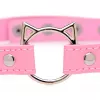 Чокер Master Series Kinky Kitty Ring Slim Choker - Pink