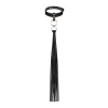 Нашийник з флоггером Rosy Gold - Collar with Flogger - Black