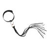 Нашийник з флоггером Rosy Gold - Collar with Flogger - Black