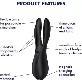 Кліторальний вібратор Satisfyer Threesome 2 Black - 7