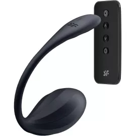 Виброяйцо Satisfyer Ribbed Petal Connect App Black - 5