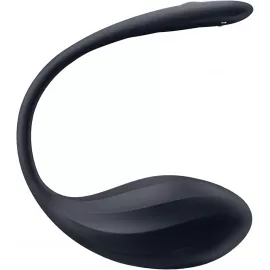 Виброяйцо Satisfyer Ribbed Petal Connect App Black - 3