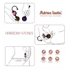 Вагинальные шарики Adrien Lastic Harmony Stones, полудрагоценные камни, 2 держателя