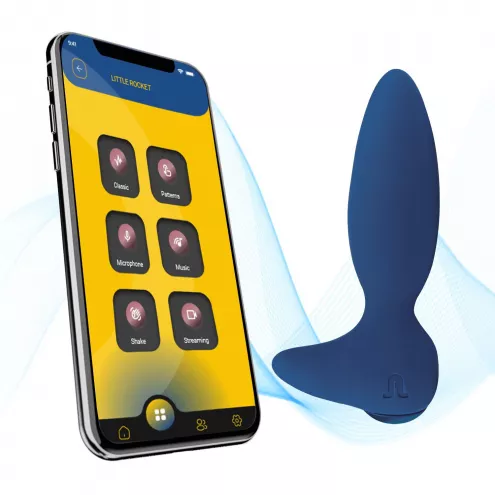 Анальная смарт-вибропробка Adrien Lastic Little Rocket 2.0, двойной силикон