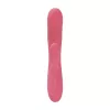 Вибратор-кролик Svakom Avery Strawberry Pink с двигающимся стволом, движение вперед-назад