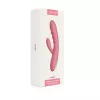 Вибратор-кролик Svakom Avery Strawberry Pink с двигающимся стволом, движение вперед-назад