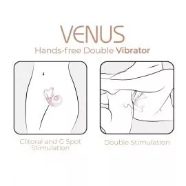 Смарт-вібратор для пар Adrien Lastic Venus + APP, подвійний - 9